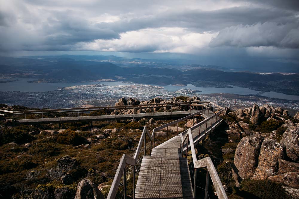 Blick-von-Mount-Wellington-über-Hobart